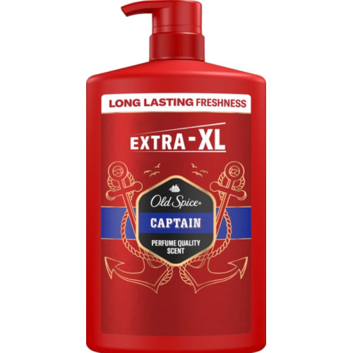 Гель для душу + шампунь 3-в-1 Old Spice Captain, 1000 мл